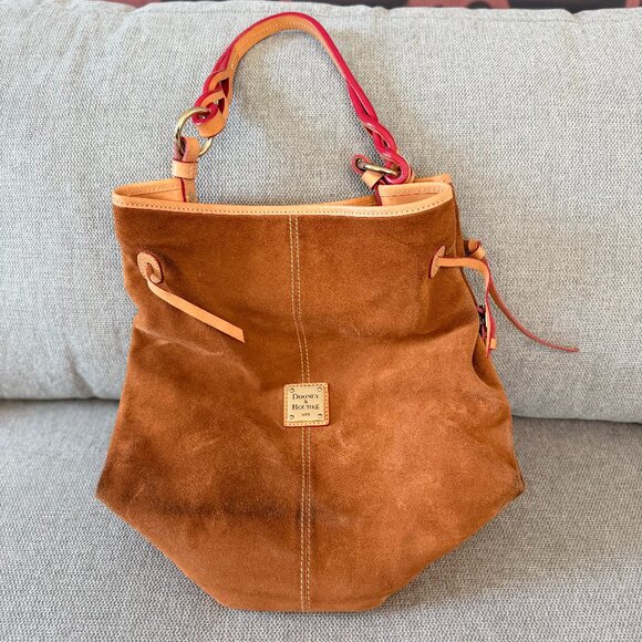 Dooney & Bourke Handbags - 👜✨ Dooney & Bourke Suede Leather Bag –  Tan ✨👜